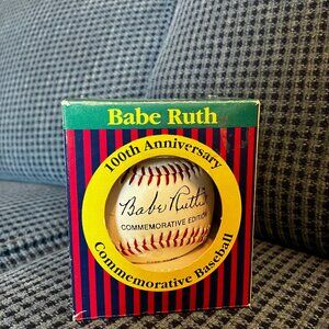 Commemorative 100th Anniversary Replica Babe Ruth signed Baseball/1995 - NIB